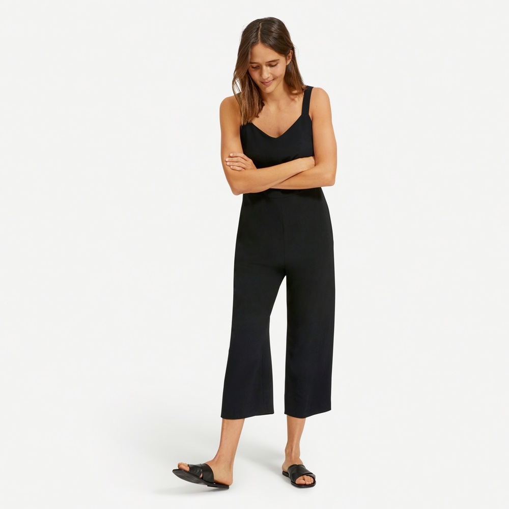 Everlane Japanese go weave slip jumpsuit